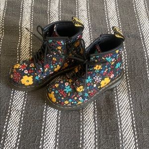 Toddler Multi-color Floral Dr. Martens